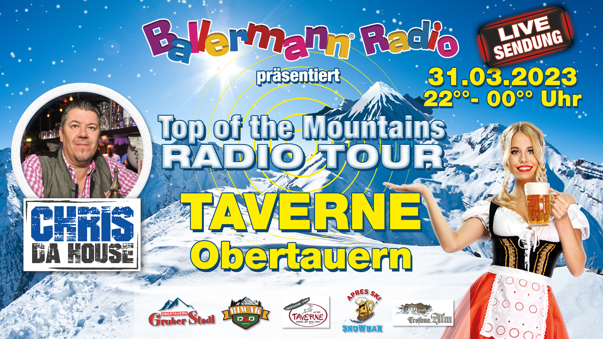 Ballermann Radio: Liveschaltung Aus Der Taverne Obertauern (31.03.23)
